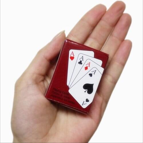 Mini Cute Poker Home Decoration Poker Cards Playing Game Creative Child Gift Outdoor Climbing Travel Accessories