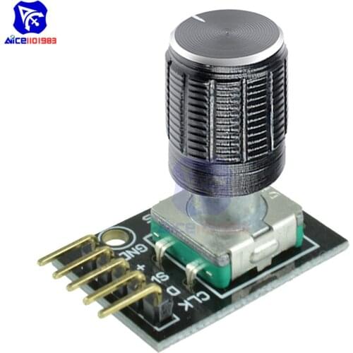 KY-040 Rotary Switch Encoder Module with 15×16.5 mm Potentiometer Rotary Knob Cap for Arduino