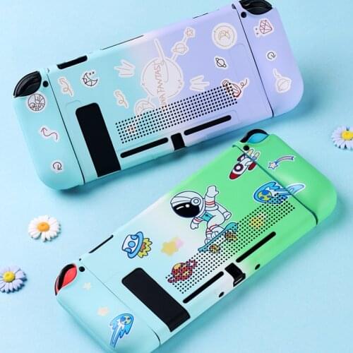 Colorful TPU Soft Protective Case Shell For Nintendo Switch NS Game Console Back Grip Cover Shell For Nintend Switch Accessories