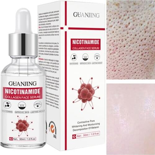 2020 Nicotinamide Liquid Skin Whitening Serum Reduce Face Melanin Dark Wellow Women Hyaluronic Acid Moisturizing Essence 30ml