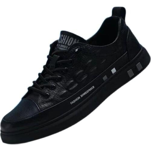 New Fashion Casual Shoes In 2021 Spring Autumn Breathable Low Heel Lace-up Shallow Mens Vulcanize Shoes Wear-resisting
