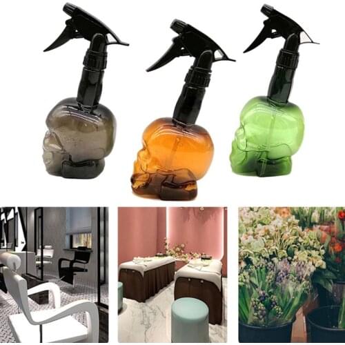 500ml Hairdressing Spray Bottle Refillable Skull Hair Salon Water Mist Sprayer