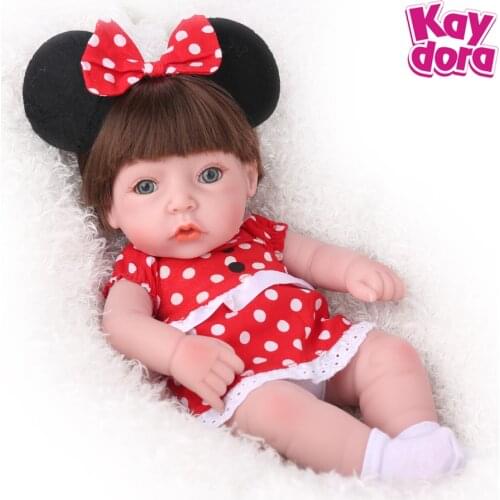 Lifelike Reborn Baby Doll 11 Inch Toy 28 cm Soft Silicone bebe Hug Giraffe Menina Brinquedo Children Birthday Gift