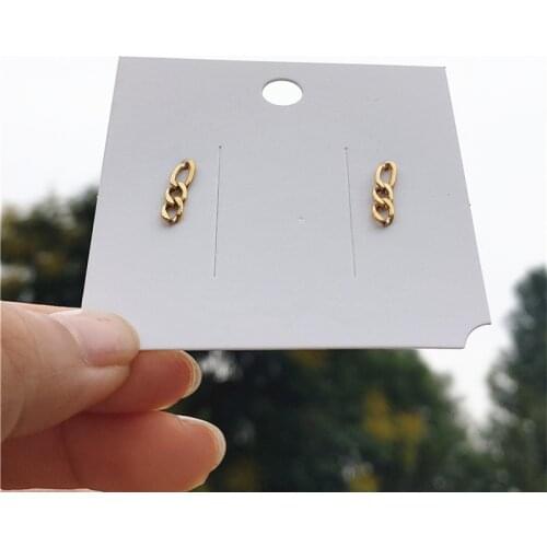 Figaro Chain Earrings For Women Gold Piercing Stud Earring Minimalist Earrings Designer Ladies Charms Ear Fashion Jewelry Girls