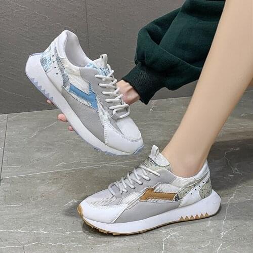 Mesh Casual Sneakers Womens Sports Shoes Woman Flats Tennis Platform Sneakers Woman Chunky Summer Shoes for Women Nice Basket