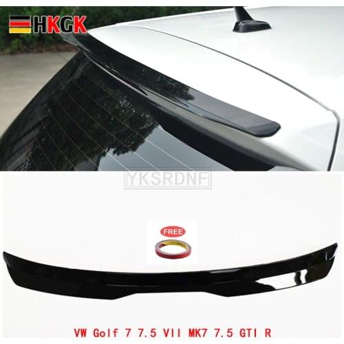 For Golf 7 Rline MK7 7.5 Spoiler 2014-2018 GOLF R GTI GTD ABS Material Car Rear Wing Color Rear Spoiler For Spoiler