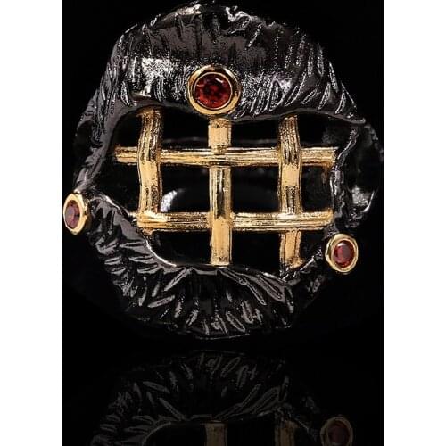 Creative geometric lines interwoven two-tone ring 925 silver luxury jewelry for women wedding party engagement ring