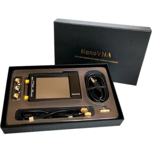 Aokin NanoVNA-H Vector Network Analyzer Antenna Analyzer 50KHz~1.5GHz VNA 2.8 inch LCD HF VHF UHF UV with Plastic Case