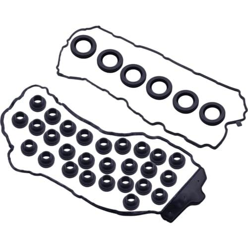 1Set Car Valve Cover Gasket Rubber Black Fit For Buick Cadillac Chevrolet GMC Saturn SAAB VS 50808 R VS50808R VS50502