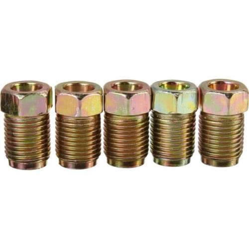10mm*1mm Brake Line Fittings 20x Nuts For 3/16\" Tube Male Metric Parts