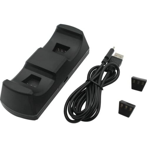 10 pcs LED Light Indicator Charger for Switch Pro Controllers Dual Charging Stand with 2 Type-C USB Ports and Charger Cable