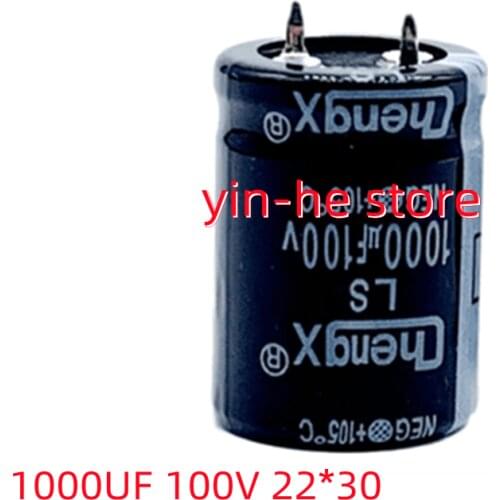 Chengx direct insertion aluminium electrolytic capacitor 1000UF 100V 22*30