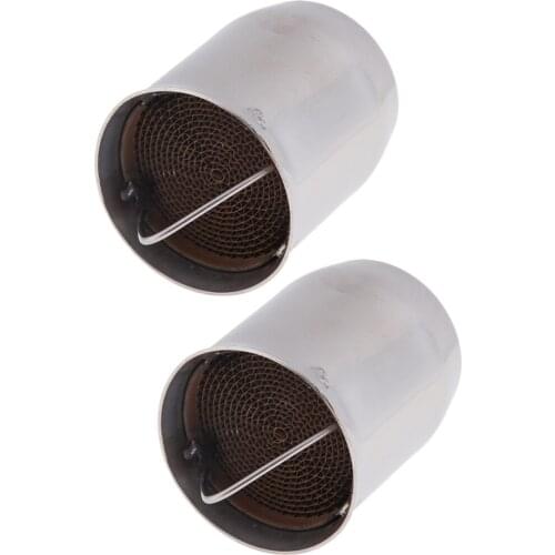 2 Pieces 60mm Motorcycle Exhaust Pipe Can DB Killer Silencer Muffler Baffle