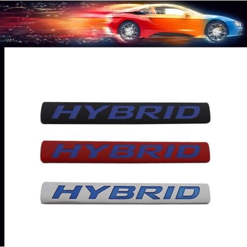 3D Premium Hybrid car Engine Hood Fender trunk Tail Rear Decal Emblem Badge Sticker for Toyota Camry Lexus Honda Chevrolet Mazda