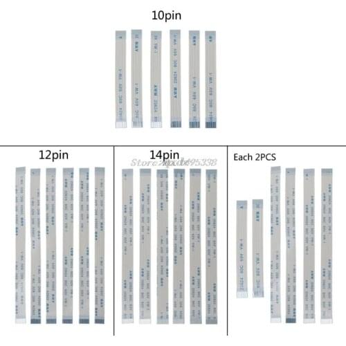 6Pcs 10Pin 12Pin 14Pin Touch Pad Power Button Switch Ribbon Flex Cable For PS4 Controller Charging Board Drop Ship