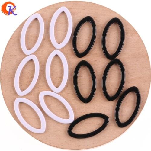 Cordial Design 23*44MM 350Pcs Acrylic Bead/Solid Beads Making/Hand Made/Oval Shape/DIY/Earring Findings/Jewelry Accessories