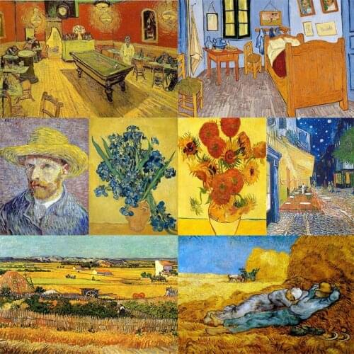 5D DIY Diamond Painting Famous Painter Vincent Van Gogh Series Cross Stitch Kit Full Drill Embroidery Of Rhinestones Home Decor