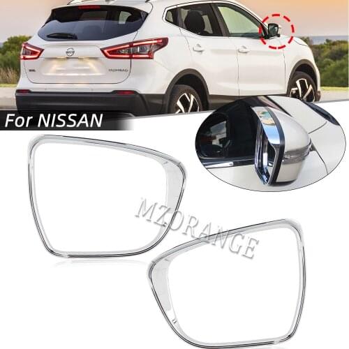 Car side Rearview Mirror Rain Shade Rainproof Blades Cover For Nissan Qashqai J11 2014-2019 mirrors Trim frame Accessories