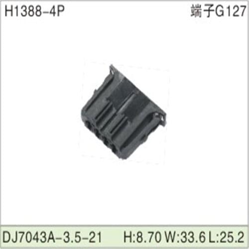 Free shipping 500pcs DJ7043A-3.5-21 4Pin 3.5mm AMP Car Electrical Wire Connectors for VW,BMW,Audi,Toyota,NISSAN AND other