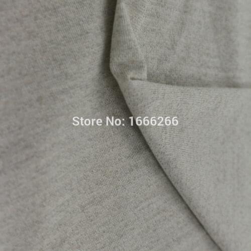 Block emf Silver Bamboo Fiber Fabric With Stretch Use For Hoodies