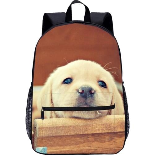 Kids School Bag Cute Animal Dog Backpack Big Student Backpack Travel Kit Laptop Bag Backpack Woman Large Capacity