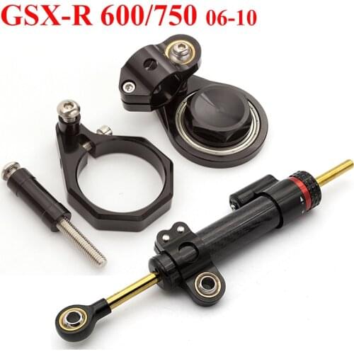 For Suzuki GSXR 600 750 06-10 Motorcycle Stabilizer Steering Damper Mounting Bracket Support Kit GSXR1000 07-08 GSXR600 GSX-R750