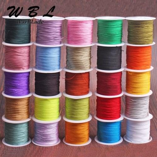 27M 0.6mm Cotton Cord Nylon Cord Thread String DIY Beading 25 Color String Braided Shamballa Bracelet Necklace Jewelry Making