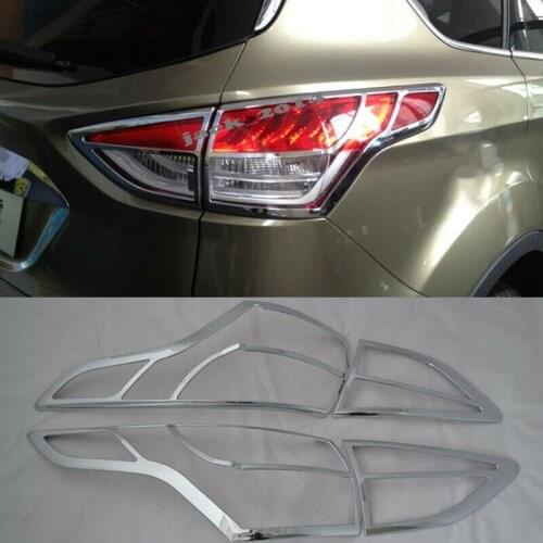 Fit for Ford Escape Kuga 2013 2014 2015 ABS Chrome Tail Rear Light Lamp Cover Trim