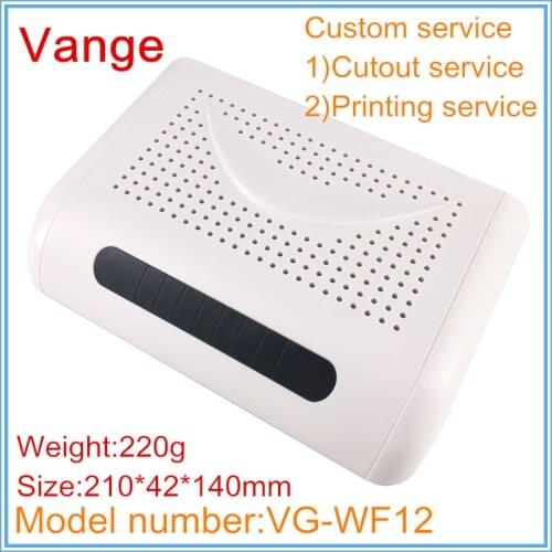 1pcs/lot mold shell project box 210*42*140mm ABS plastic housing diy enclosure for wireless signal amplifier equipment