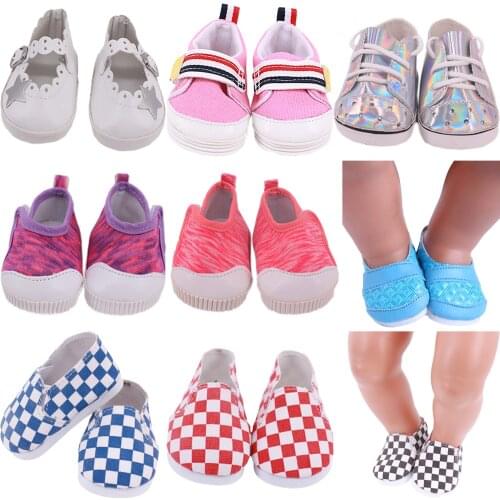 7 Cm Doll Shoes For 18 Inch American Doll Girl Toy & 43 Cm Born Baby Clothes Accessories & Nenuco,Birthday Gift