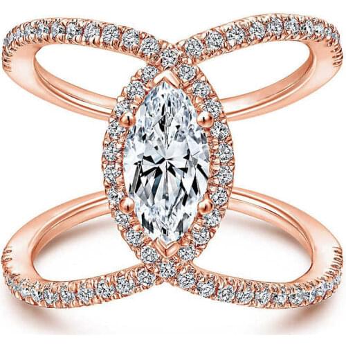 Fashion Wedding Infinity White Silver Plated Rings Jewelry Womens Size 6-10