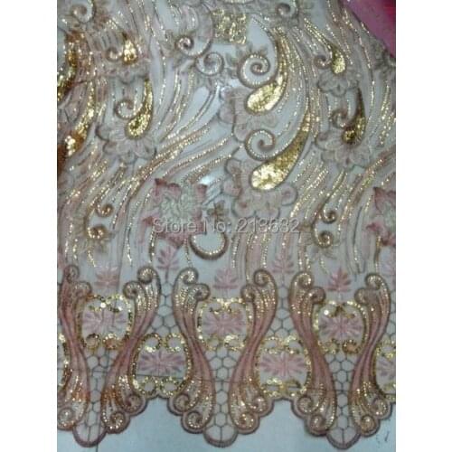 2018 new African tulle lace water many color beads lace sequin fabric for patchwork embroidery dresss clothing for dress sewing