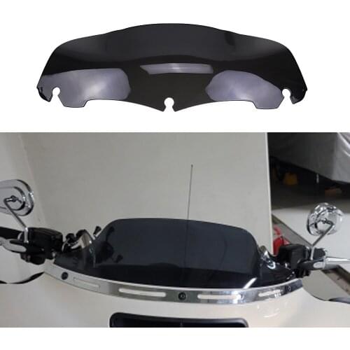 Black/Smoke 7" Motorcycle Windshield Fairing Windscreen Cover For Harley Electra Street Glide Touring 2014 2015 2016 2017-2019