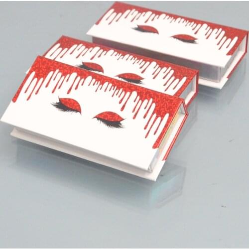 Wholesale Eyelash Packaging Box Lash Boxes Package Custom Logo Faux Cils 25mm Mink Lashes Strip Magnetic Case Vendors Suppliers