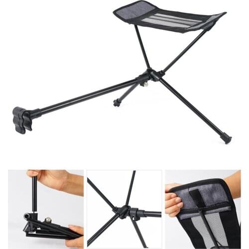 Portable Folding Chair Footrest Foldable Fishing Picnic Footstool Feet Rest