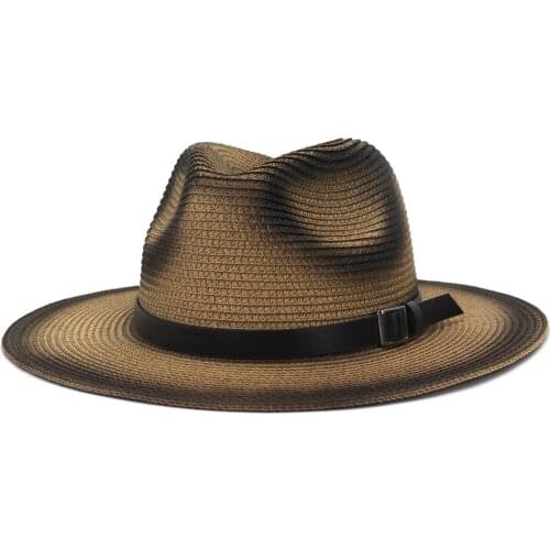Sun Hat for Women Summer Hats Traveling Traveling Sunscreen Sun Hat Spring Summer British Style Spray Paint Jazz Straw Hat HZ38