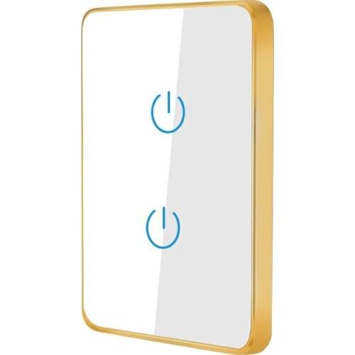 Bathroom glass mirror touch switch 86 type bluetooth module intelligent induction control light-emitting led tact switch L+N