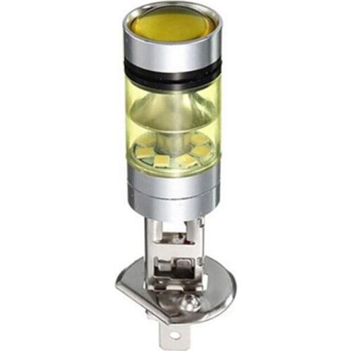 2PCS 100W High Power LED Fog Driving Light Lamp Bulb H1 LED Fog Light Lamp LED DRL 20SMD2835 Yellow Light Headlight Kit 2019 New