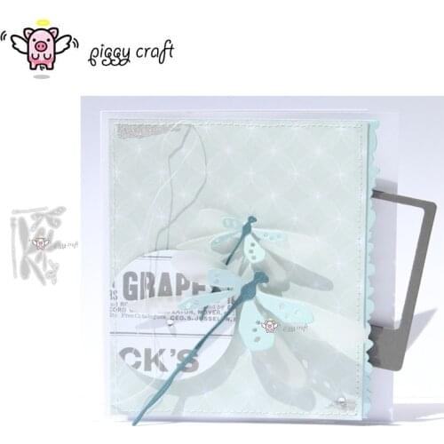 Piggy Craft metal cutting dies cut die mold Dragonfly decoration Scrapbook paper craft knife mould blade punch stencils dies