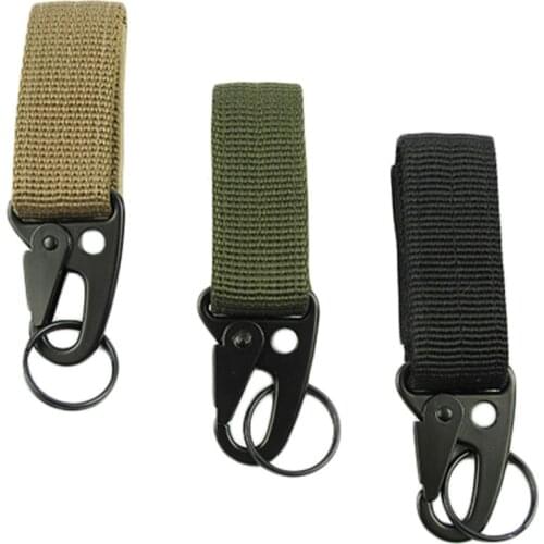 Outdoor Multi-function Carabiner Camping Tactical Nylon Webbing Sling Eagle Mouth Hook Climbing Accessory Survival Equipment EDC