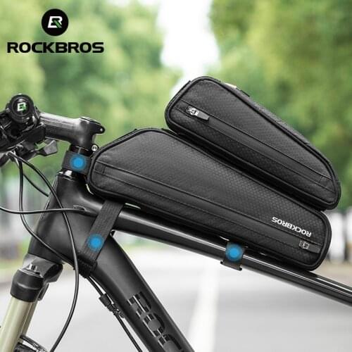 ROCKBROS Bike Bag Frame Front Top Tube Cycling Bag Waterproof Phone Case Bag MTB Pack Bicycle Bag Bicycle Accessories