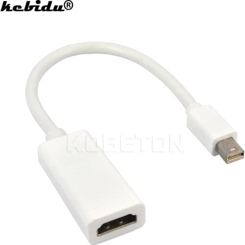 Kebidu High Quality Thunderbolt Mini DisplayPort Display Port DP to HDMI-compatible Adapter Cable For Apple Mac Macbook Pro Air