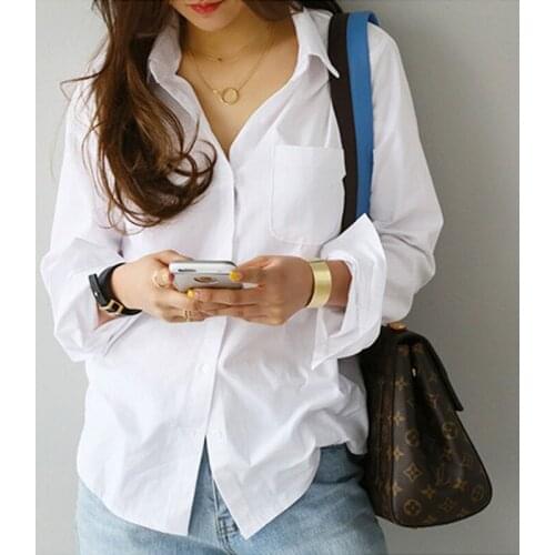 Wenfly Womens White Shirts