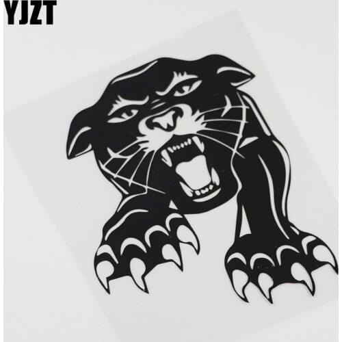 YJZT 13.9CM*17.4CM Tiger Pattern Fierce Animals Decoration Vinyl Car Sticker 13C-0063
