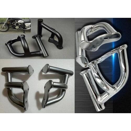 Highway Engine Guard Crash Protector Bars for Yamaha Vmax VMX 1200 VMX1200 1985-2007 85-07 Black/ Chrome / Silver