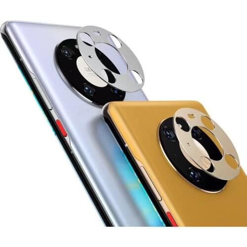 2pcsAlloy Solid Anti-scratch Film Camera Lens Cover Protector For Huawei Mate40 Pro Metal Lens Camera Case Protective Film Cover