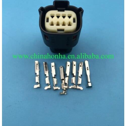 1 pcs Automotive wiring harness 8-pin connector Female Headlight Plug Connector 33472-4806 With Terminal