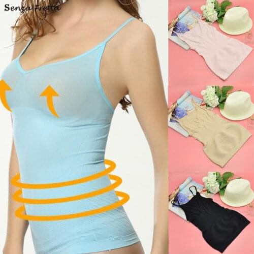 Women Bra Cami Tank Top Body Shaper Removable Shaper Corrective Underwear Slimming Vest Corset Slim Shapewear Tank Tops Female