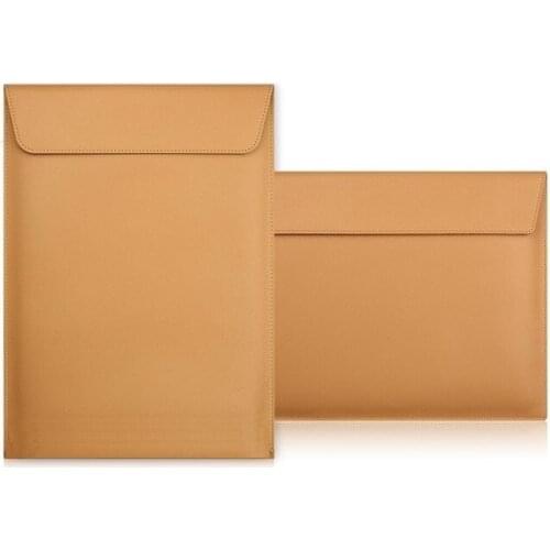 Envelope PU Leather Laptop Sleeve Cover Bag For Macbook Air Pro Retina 11 12 13 15 Inch Men Women Laptop Notebook Bag Case 2018