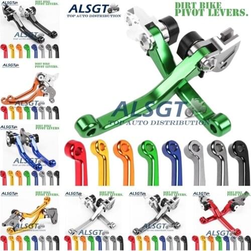 For Kawasaki KX125 KX 125 1990-2005 CNC Pivot Racing Dirt Bike Clutch Brake Levers 2004 2003 2002 2001 2000 1999 1998 1997 1996